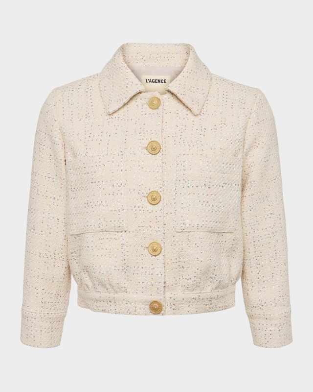 Jia Cropped Tweed Jacket